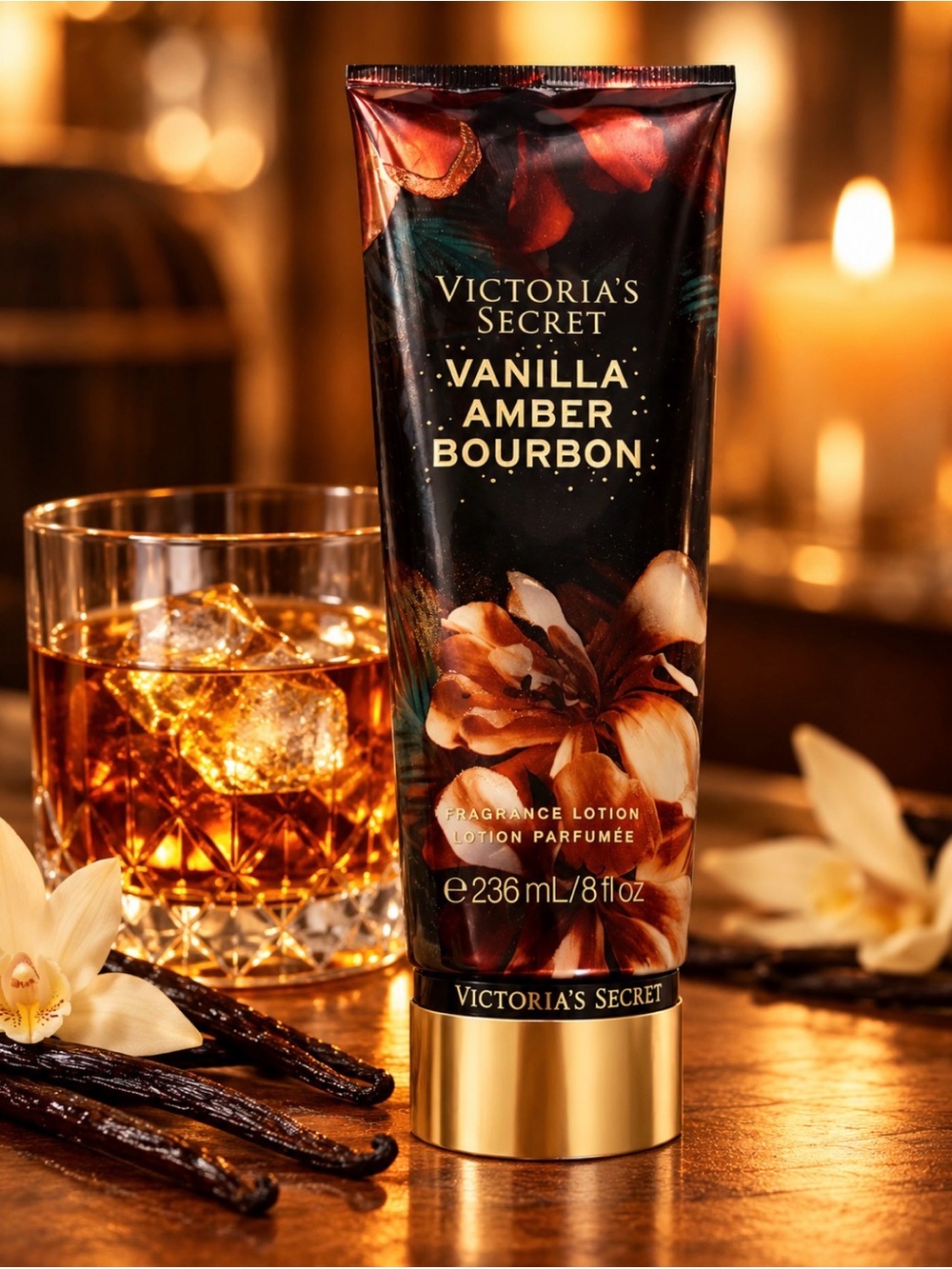 Victoria's Secret Vanilla Amber Bourbon Lotion Limited Edition New and sealed